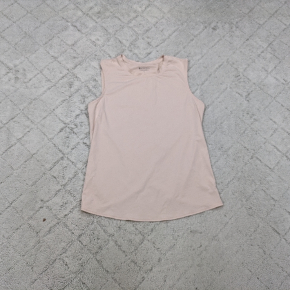 Athleta Shirt Women's S Pink Light Sunlover UPF Tank Top Cross Back Breathable